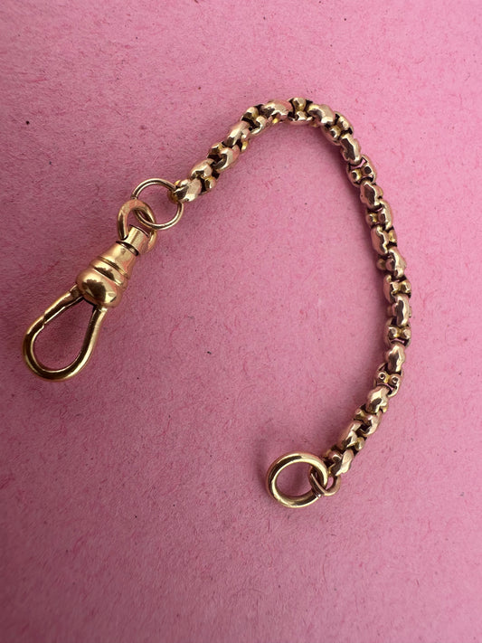 9ct Yellow Gold Popcorn link extender