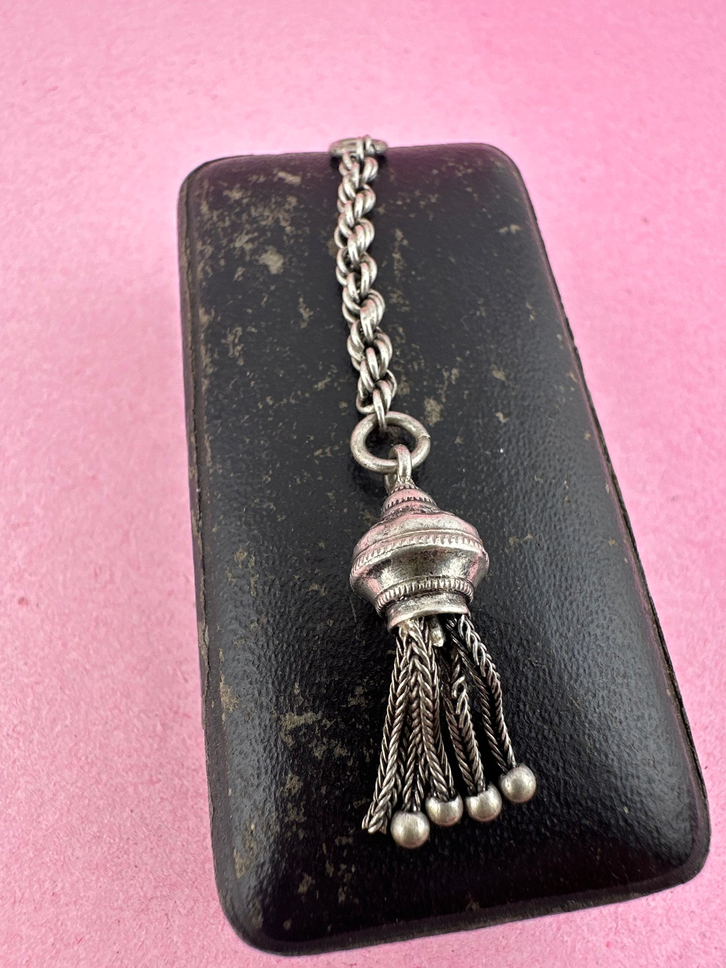 Antique Sterling silver Tassel pendant