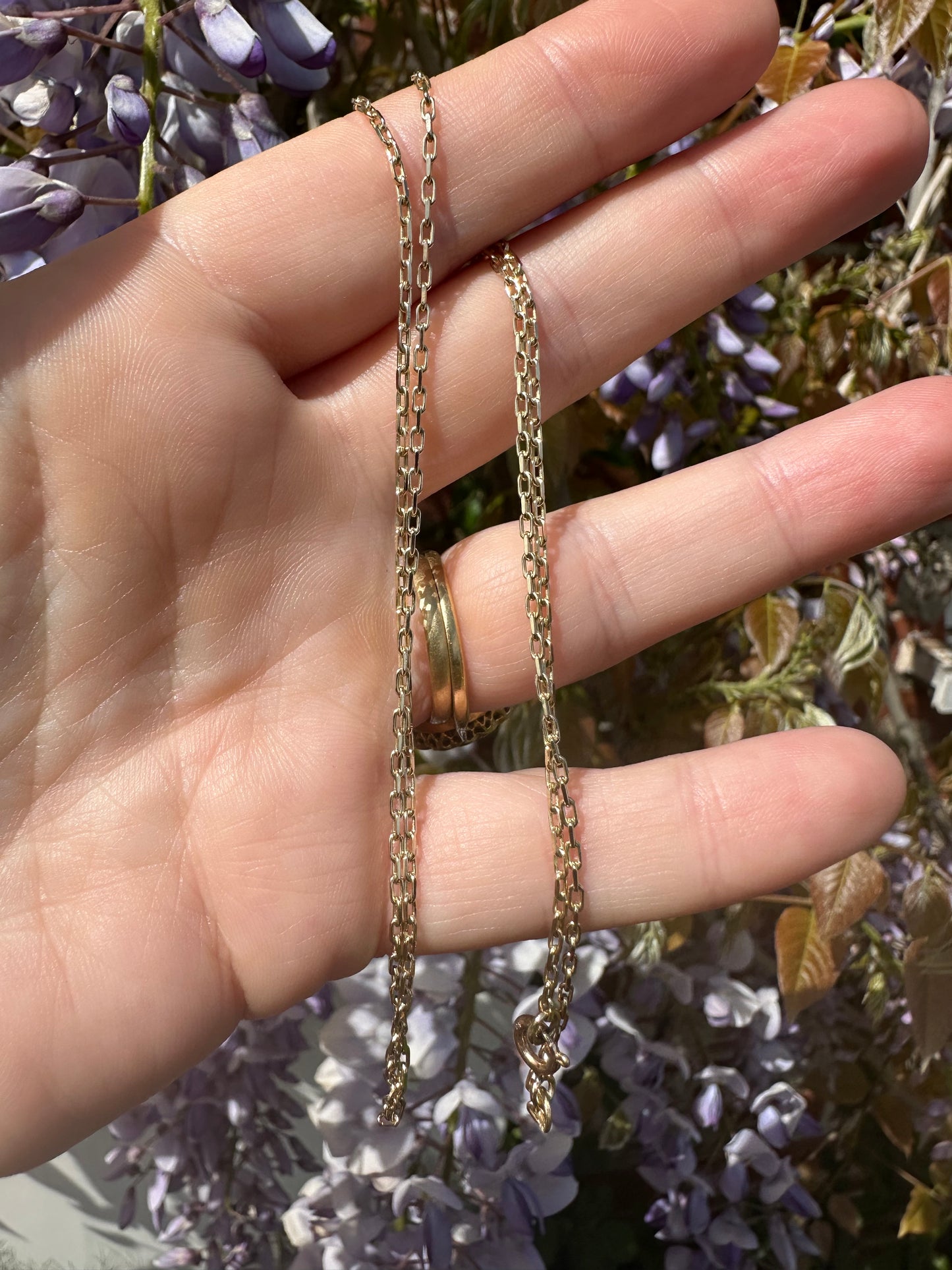 9ct Gold Mini Biker chain