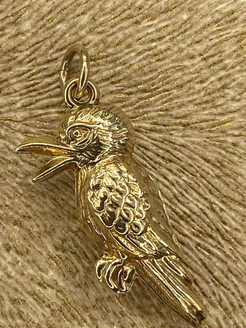 Vintage 9ct Gold Kookaburra charm