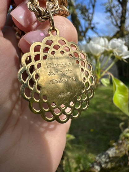 Vintage 18ct Gold Fortuna Pendant