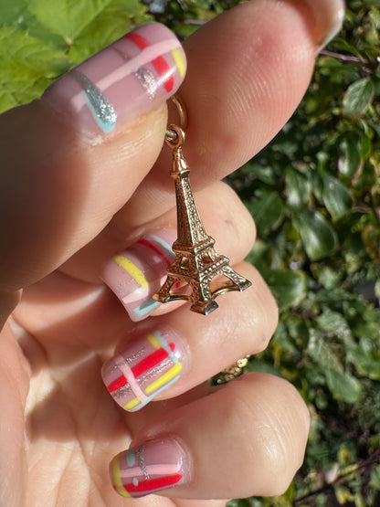 14ct Eiffel Tower charm