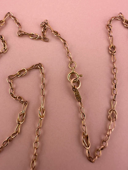 Antique 9ct Gold Knot Chain