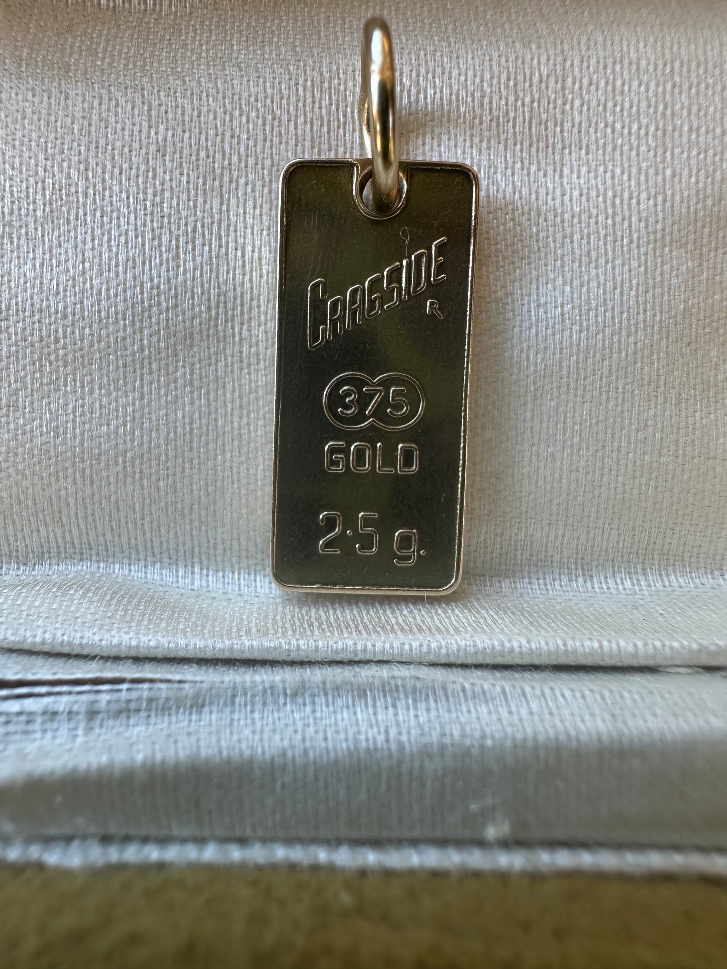 Vintage 9ct Gold Ingot/Sagittarius charm