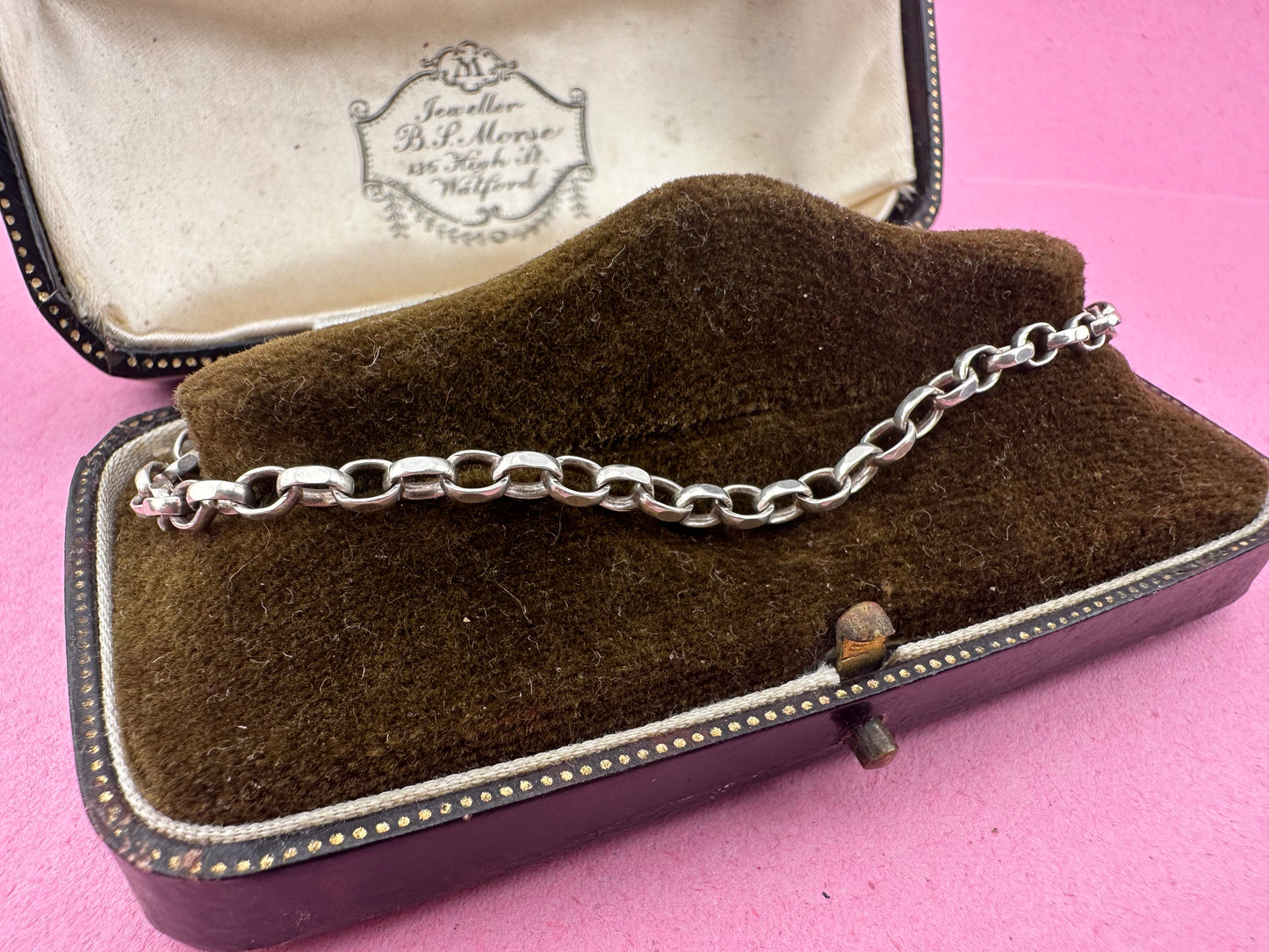 Sterling Silver Biker bracelet