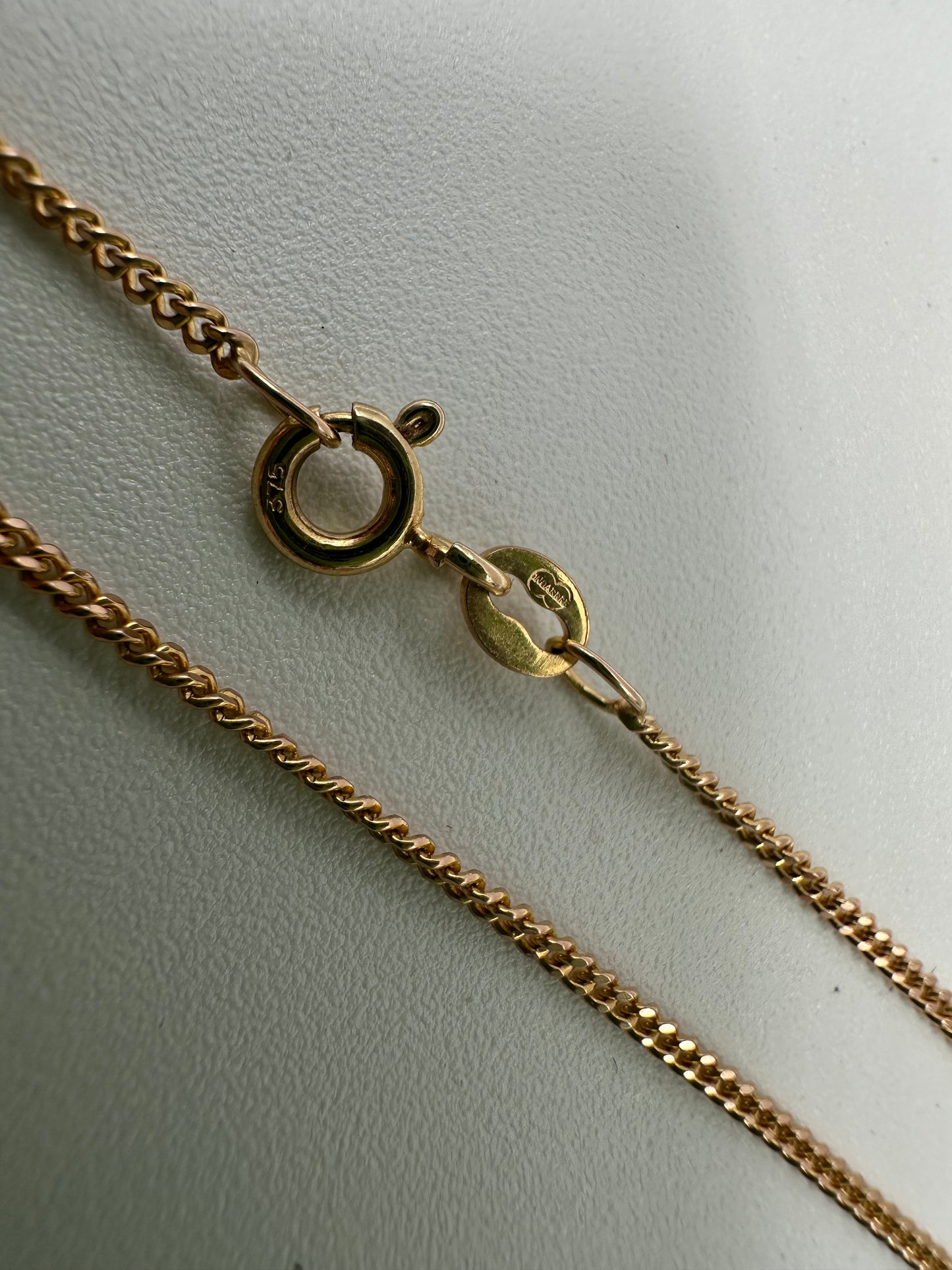 Vintage 9ct Gold UnoAerre mini curb chain