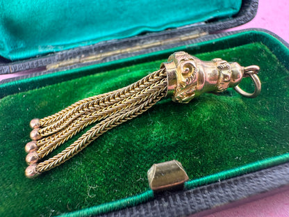 Antique 9ct Gold Tassel pendant