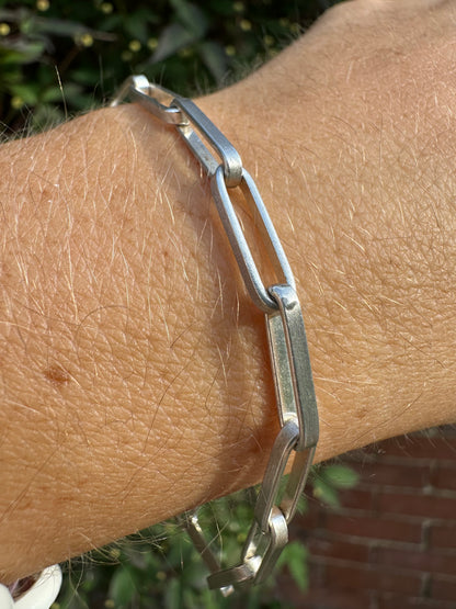 Sterling Silver Paperclip bracelet
