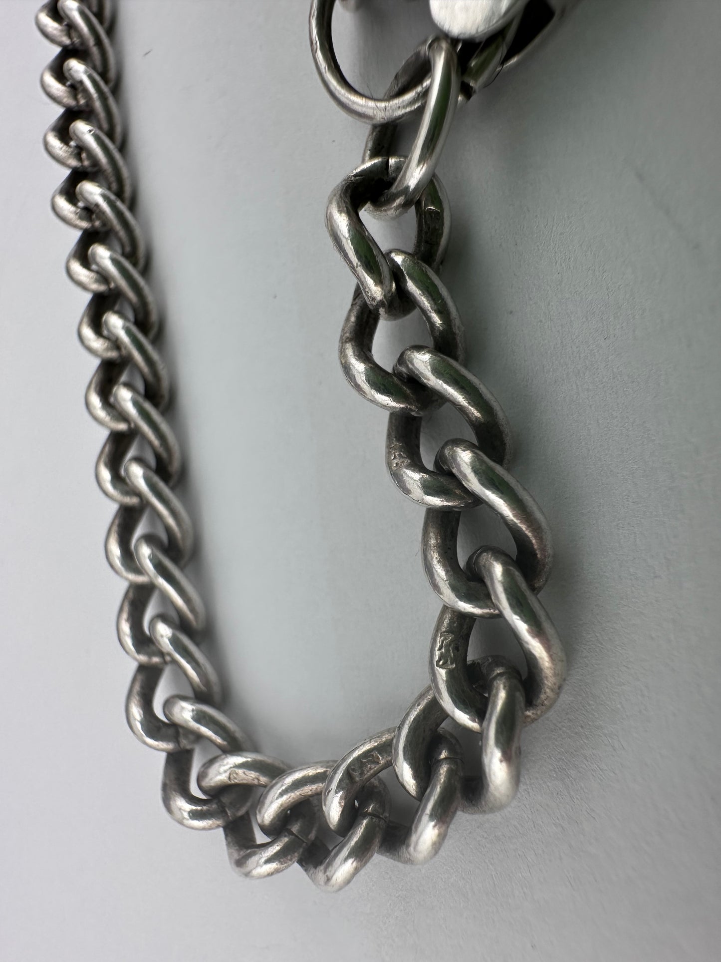 Sterling Silver Curb bracelet with heart padlock