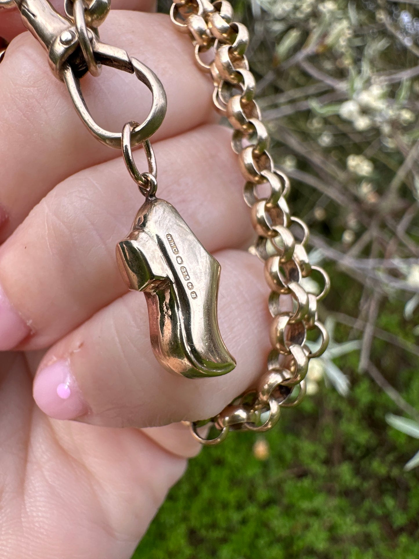 Vintage 9ct Gold Clog charm