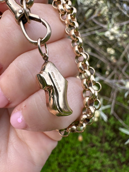 Vintage 9ct Gold Clog charm