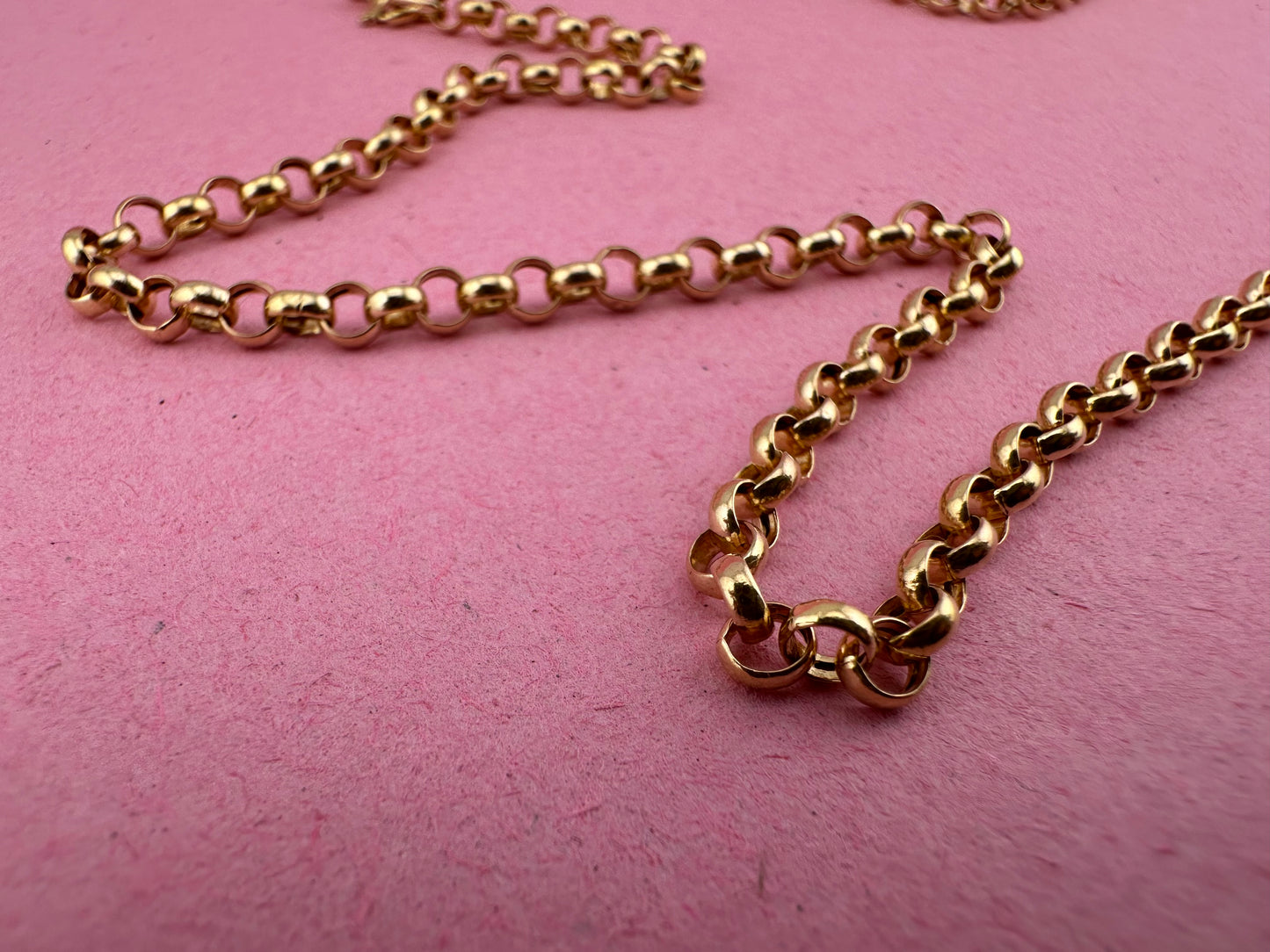 Vintage 9ct Gold Belcher/Rolo chain