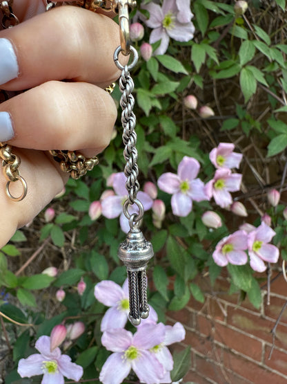 Antique Sterling silver Tassel pendant