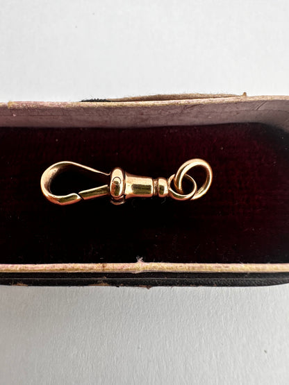Vintage 9ct Rose Gold dog clip