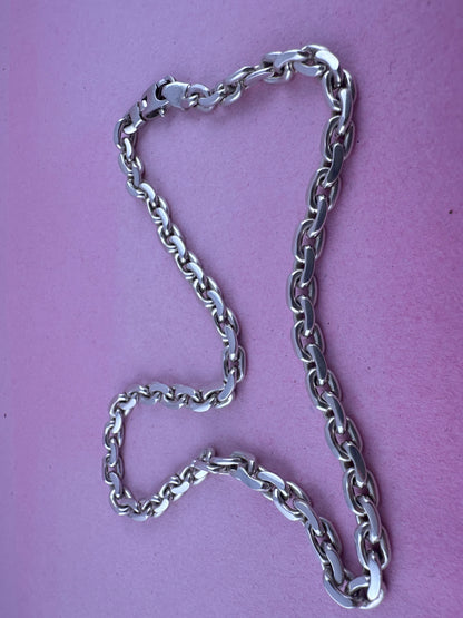 Vintage Sterling Silver Chunky Biker chain