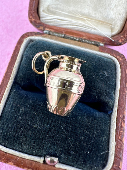 Vintage 9ct Gold greek Jug charm