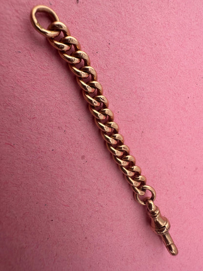 9ct Rose Gold Curb extender