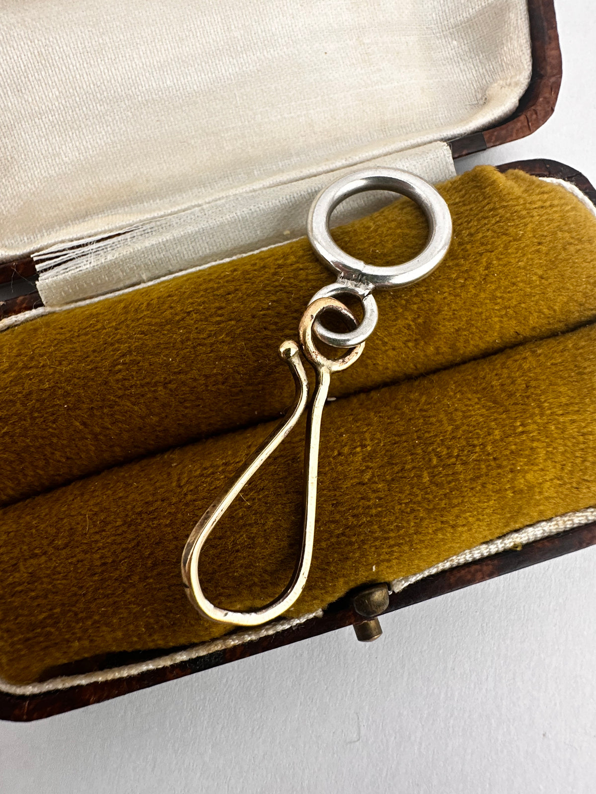 Mix Metal 14ct Shepherds hook & Sterling Silver Loop extender