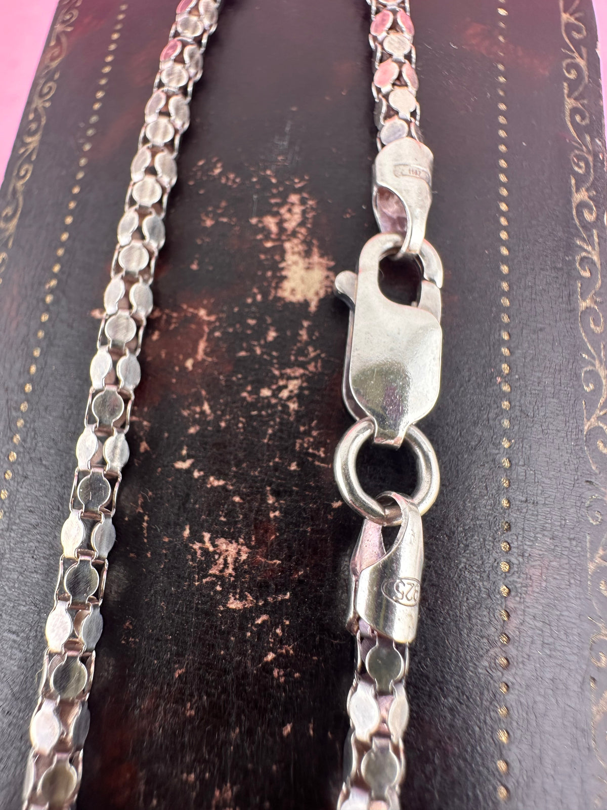 Sterling Silver Disco Link bracelet