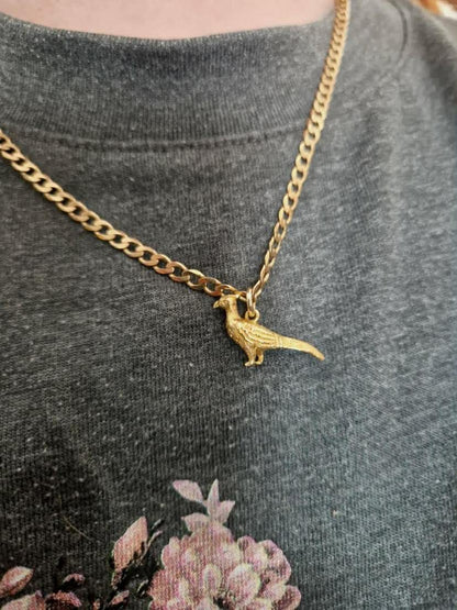 Antique 9ct Gold Pheasant charm