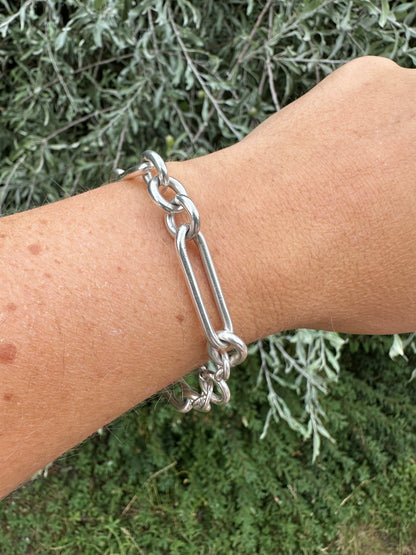 Vintage Sterling Silver Trombone bracelet