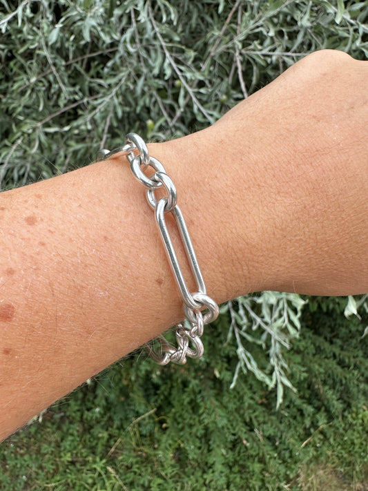 Vintage Sterling Silver Trombone bracelet