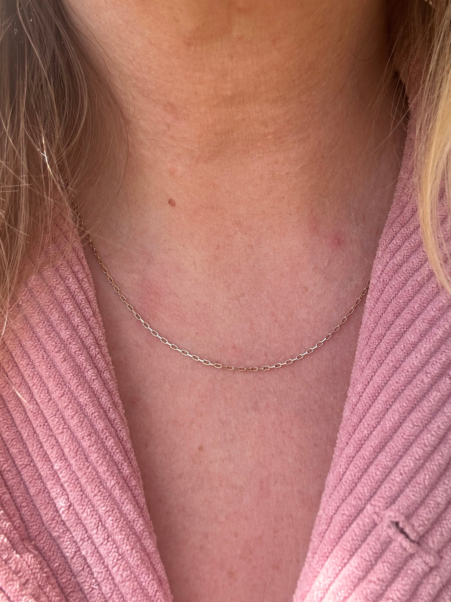 9ct Gold Mini Biker chain