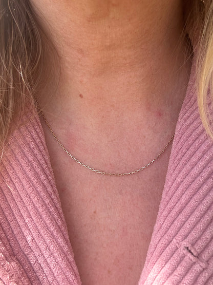 9ct Gold Mini Biker chain