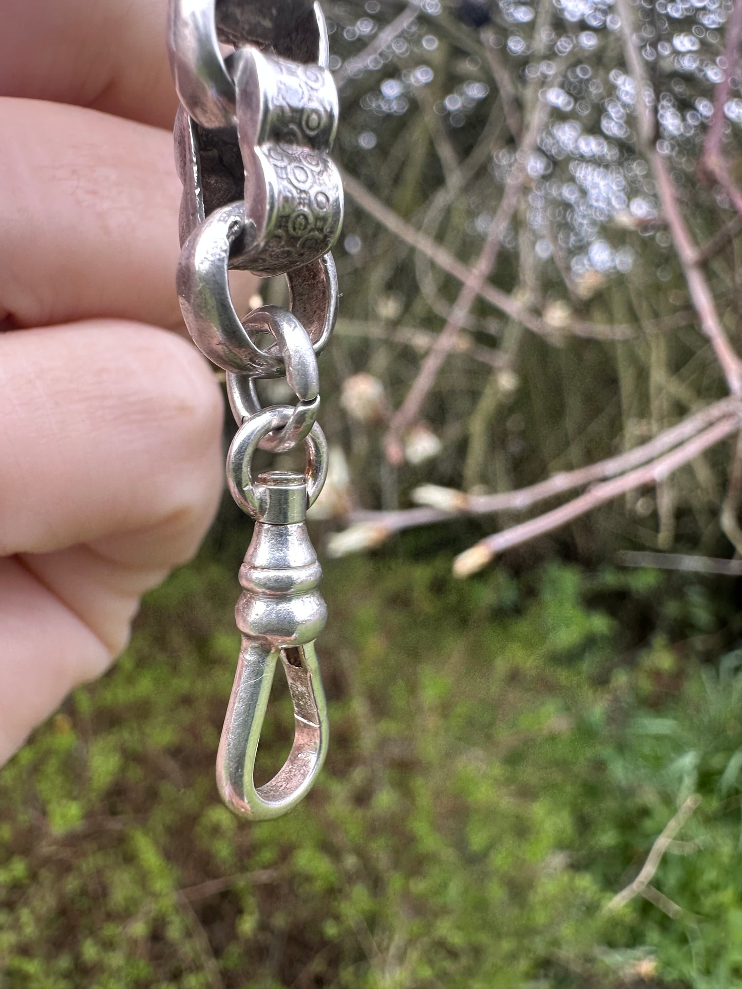 Sterling silver Fancy Flower link extender