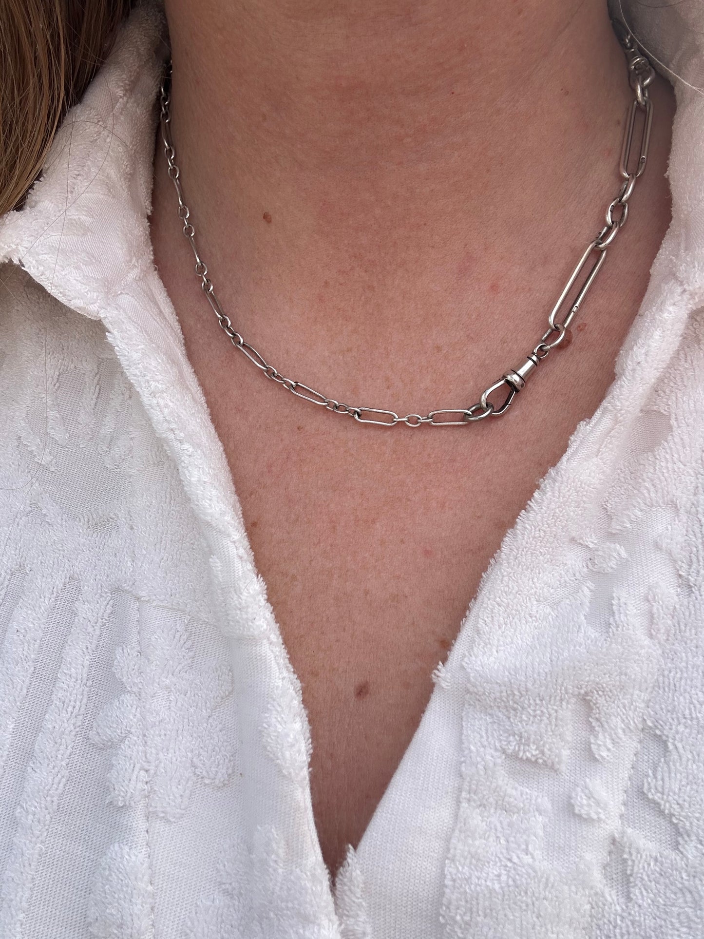 Sterling Silver Trombone Extender with dog clip