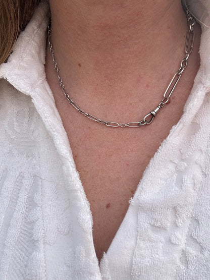 Sterling Silver Trombone Extender with dog clip