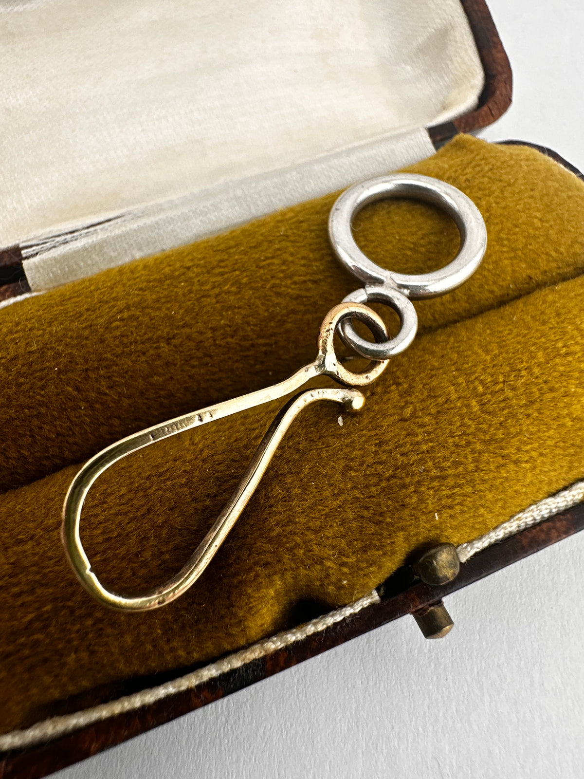 Mix Metal 14ct Shepherds hook & Sterling Silver Loop extender