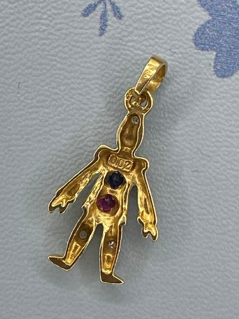 14ct Gold Clown charm