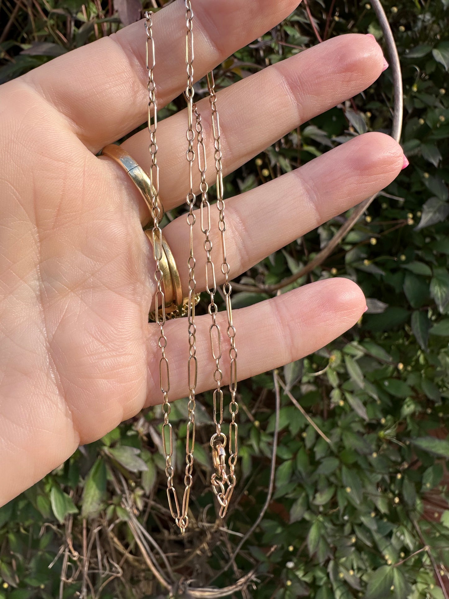 9ct Gold Mini Trombone chain