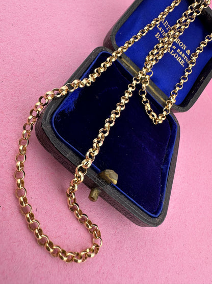 Vintage 9ct Gold Belcher/Rolo chain