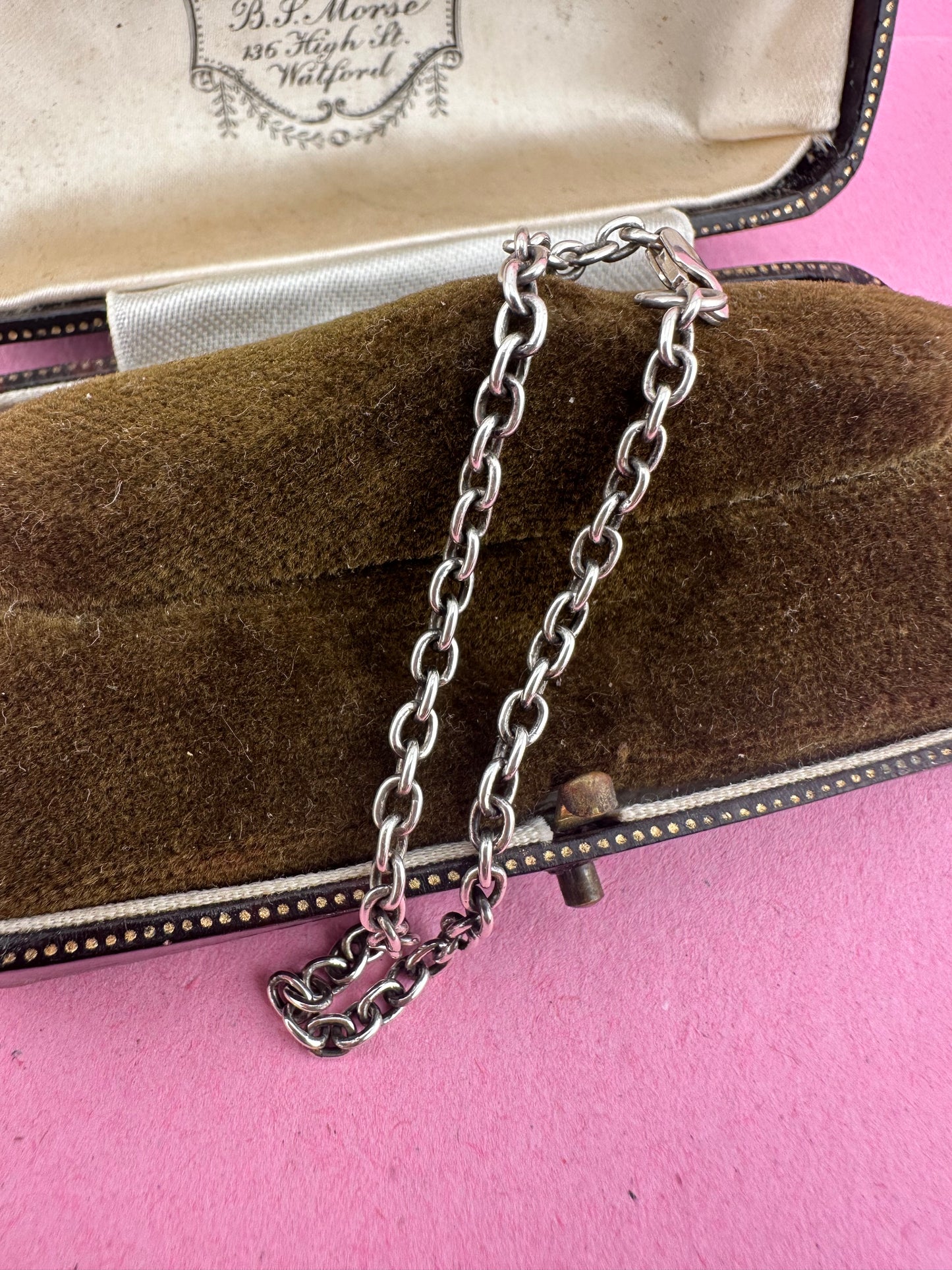 Sterling silver cable bracelet