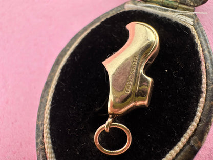 Vintage 9ct Gold Clog charm