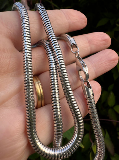 Sterling Silver Chunky Snake chain