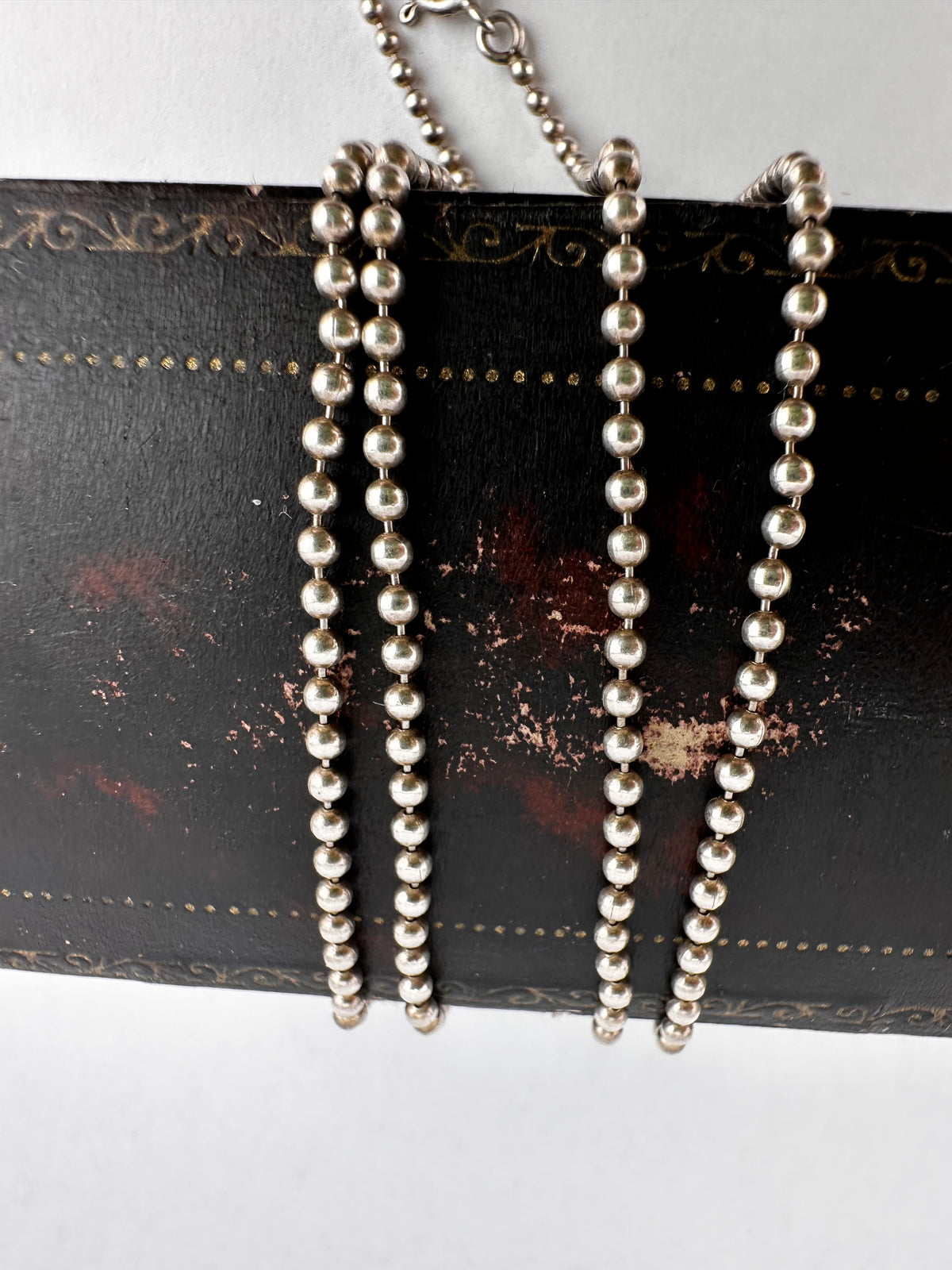 Vintage Sterling Silver Ball chain