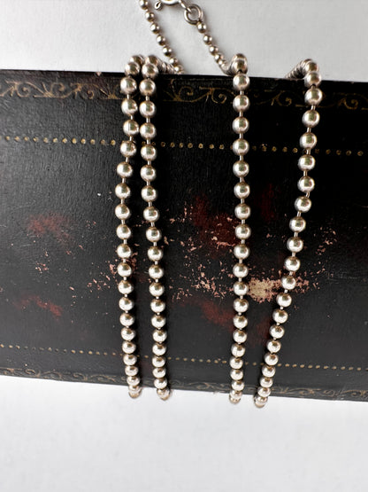 Vintage Sterling Silver Ball chain