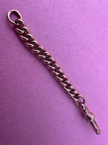 9ct Rose Gold Curb extender