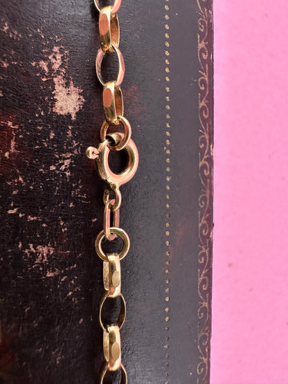 9ct Gold Biker Belcher bracelet