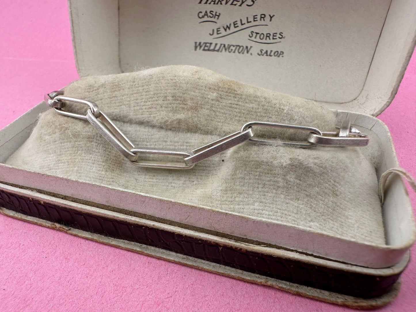 Sterling Silver Paperclip bracelet