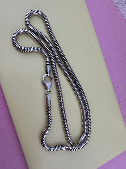 Sterling Silver Chunky Snake chain