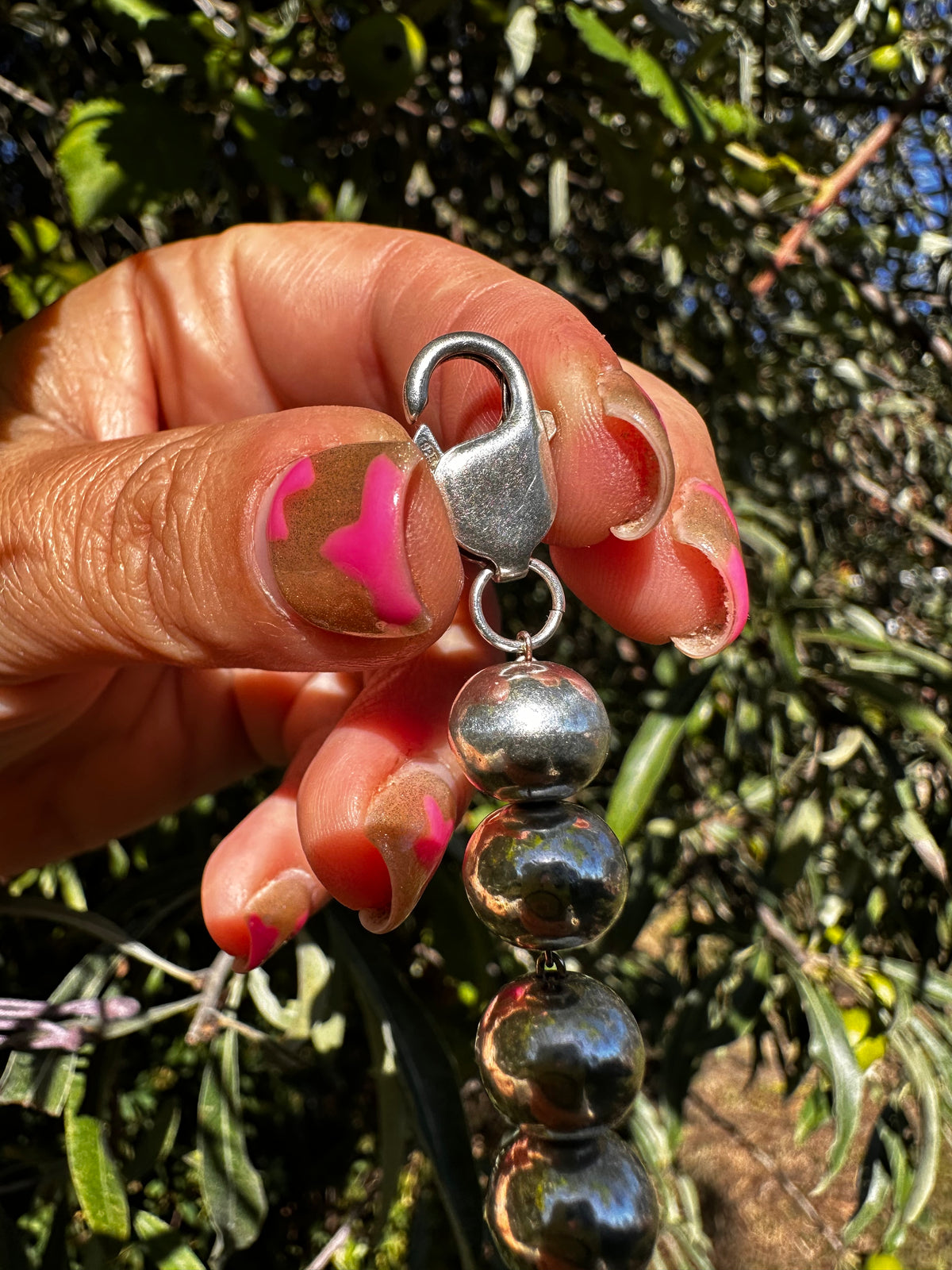 Sterling Silver Ball Extender with XL lobster clasp