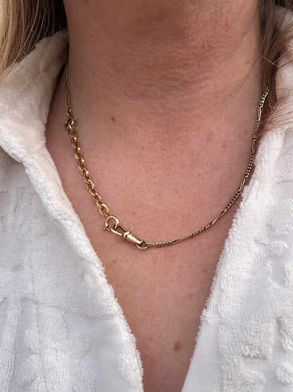 Vintage 18ct Gold Cable extender with Original Spring clasp
