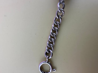 Sterling Silver Spinner Extender with spring ring clasp.