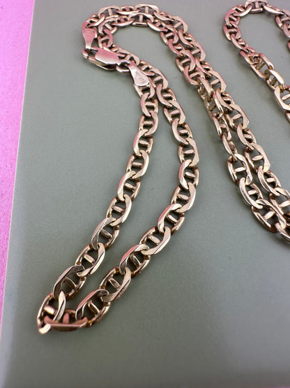 Vintage 9ct Gold Mariner chain