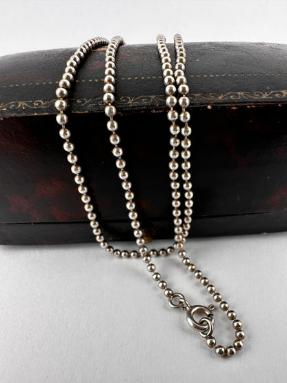 Vintage Sterling Silver Ball chain