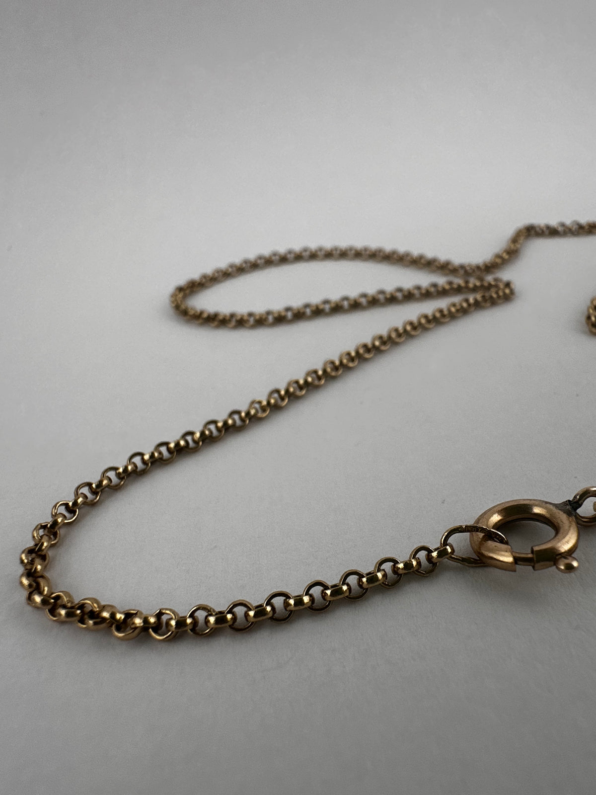 Vintage 9ct Yellow Gold Mini belcher chain